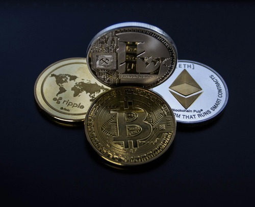 Bitcoin, Ethereum and other cryptocurrency coins used in exchange routes